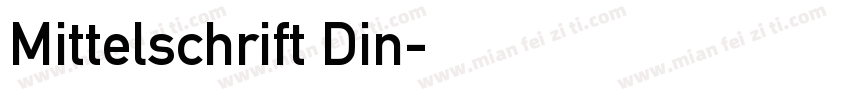 Mittelschrift Din字体转换